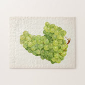 Vintager Haufen grüner Trauben Puzzle (Horizontal)