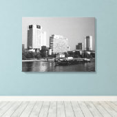 Vintager Hauptfluss Leinwanddruck (Insitu (Holzboden))