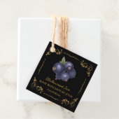 Vintager hausgemachte Blackcurrant Jam Square Hang Geschenkanhänger (Beispiel)