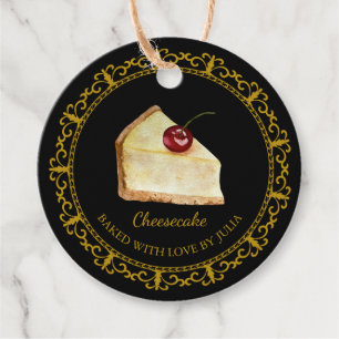 Vintager hausgemachte Cheesecake Hang Tag Geschenkanhänger