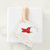 Vintager, hausgemachte Hot Chili Sauce Square Hang Geschenkanhänger (Beispiel)