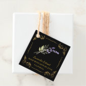 Vintager hausgemachte Lavendel Extract Square Hang Geschenkanhänger (Beispiel)