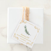 Vintager, hausgemachte Rosemary Oil Square Hang Ta Geschenkanhänger (Beispiel)