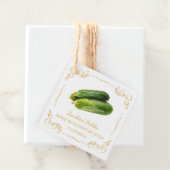 Vintager hausgemachte Zucchini Pickle Square Hang Geschenkanhänger (Beispiel)