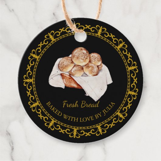 Vintager hausgemachter Hang Tag Geschenkanhänger (Vorderseite)