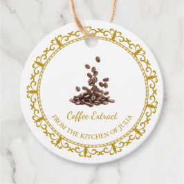 Vintager, hausgemachter Kaffee-Extrakt Geschenkanhänger