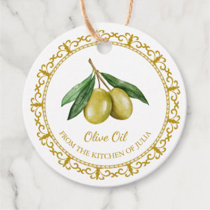 Vintager, hausgemachter Olive Oil Hang Tag Geschenkanhänger