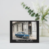 Vintager Havanna-Wagen Postkarte (Stehend Vorderseite)