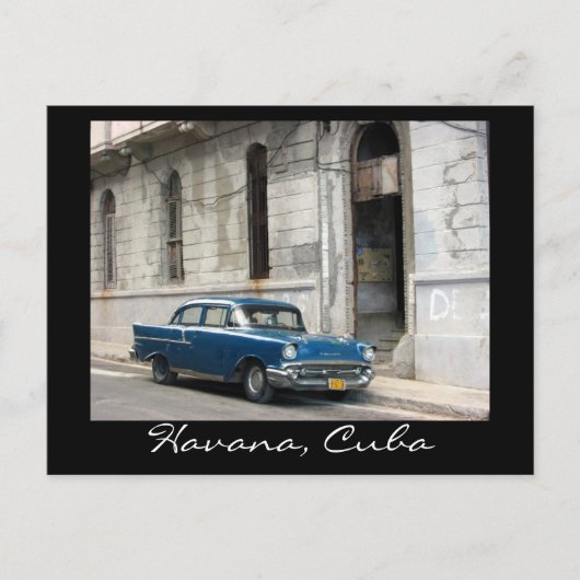 Vintager Havanna-Wagen Postkarte (Vorderseite)