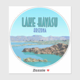 Vintager Havasu-Arizonassee Aufkleber