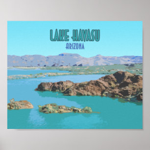 Vintager Havasu-Arizonassee Poster