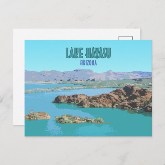 Vintager Havasu-Arizonassee Postkarte (Vorne/Hinten)