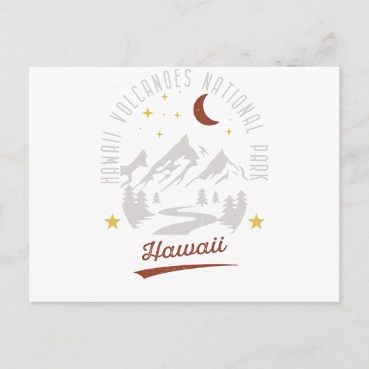 Vintager Hawaii-Vulkani-Nationalpark Hawaii Postkarte (Vorderseite)