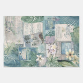 Vintager Hawaiian Scrapbook Page Geschenkwrap Geschenkpapier Set (Vorderseite 3)