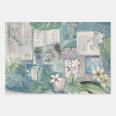 Vintager Hawaiian Scrapbook Page Geschenkwrap Geschenkpapier Set (Vorderseite 2)
