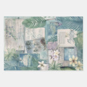 Vintager Hawaiian Scrapbook Page Geschenkwrap Geschenkpapier Set (Vorderseite)