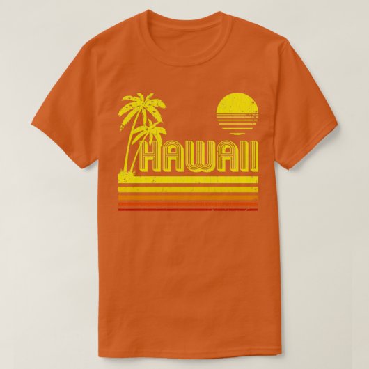 Vintager hawaiianischer Blick T-Shirt (Design vorne)