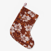Vintager hawaiianischer Hibiskus-Blume Kleiner Weihnachtsstrumpf (Vorderansicht (hängend))
