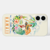 Vintager hawaiianischer Reiseposter Case-Mate iPhone Hülle (Rückseite (Horizontal))