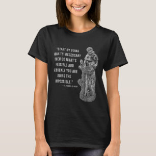 Vintager Heiliger Franziskus von Isi Zitat Katholi T-Shirt