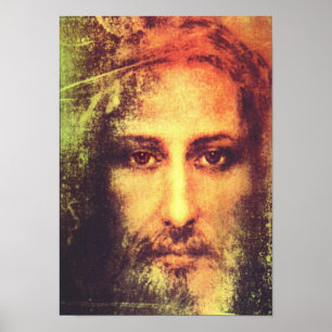 Vintager, heiliger Jesus Christus, Porträt, Plakat