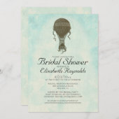 Vintager Heißluftballon Bridal Dusche Einladungen (Vorne/Hinten)
