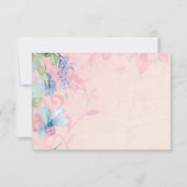 Vintager Heißluftballon Hochzeit RSVP Karte (Rückseite)