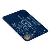 Vintager Heißluftballon Hochzeit Speichern Sie das Magnet (Rechte Seite)