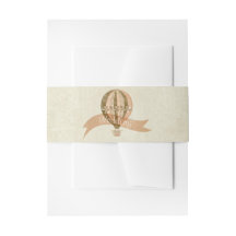 Vintager Heißluftballon Hochzeitband