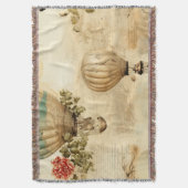 Vintager Heißluftballon in einer Serenlandschaft ( Decke (Vorderseite Vertikal)