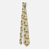 Vintager Heißluftballon in einer Serenlandschaft ( Krawatte (Rückseite)