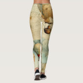 Vintager Heißluftballon in einer Serenlandschaft ( Leggings (Rückseite)