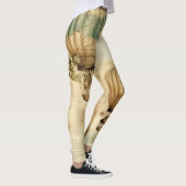 Vintager Heißluftballon in einer Serenlandschaft ( Leggings (Rechts)