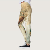 Vintager Heißluftballon in einer Serenlandschaft ( Leggings (Links)