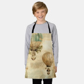 Vintager Heißluftballon in einer Serenlandschaft ( Schürze (Getragen)