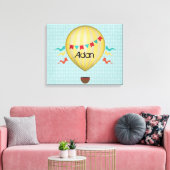 Vintager Heißluftballon Leinwanddruck (Insitu (Wohnzimmer))