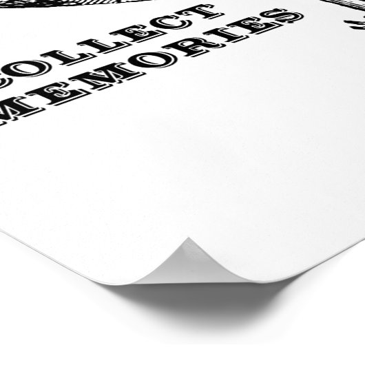 Vintager Heißluftballon Poster (Ecke)