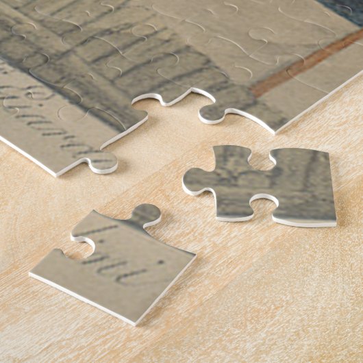 Vintager Heißluftballon Puzzle (Seite)