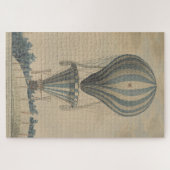 Vintager Heißluftballon Puzzle (Horizontal)