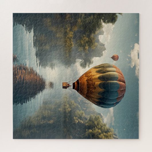 Vintager Heißluftballon Puzzle (Horizontal)