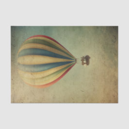 Vintager Heißluftballon Seidenpapier