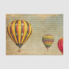 Vintager Heißluftballon Seidenpapier