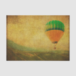 Vintager Heißluftballon Seidenpapier