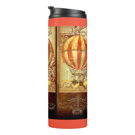 Vintager Heißluftballon Thermosbecher (Nach rechts gedreht)