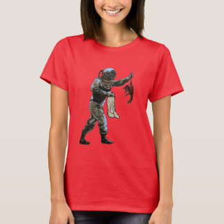 Vintager Helmtaucher Hummer fangen T-Shirt