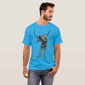 Vintager Helmtaucher mit Hummer-Unterwasser T-Shirt (Vorne ganz)