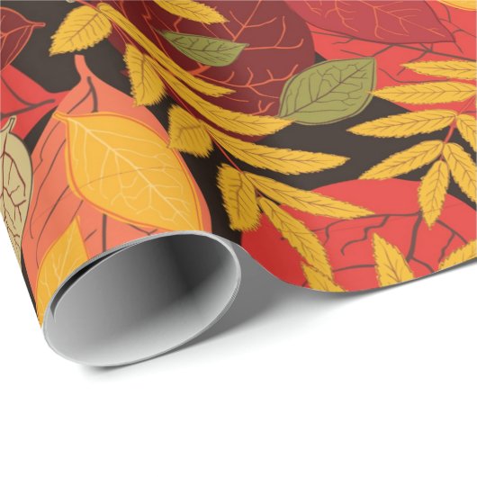 Vintager Herbst Geschenkpapier (Rolleneckpunkt)