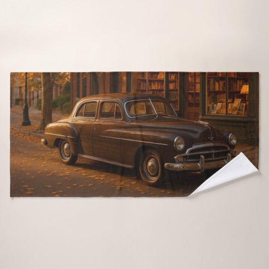 Vintager Herbst/Herbst-Buchladen Badehandtuch (Badehandtuch)