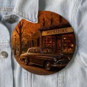 Vintager Herbst/Herbst-Buchladen Button (Beispiel)