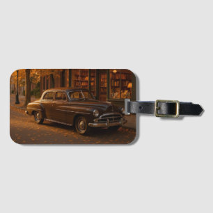 Vintager Herbst/Herbst-Buchladen Gepäckanhänger
